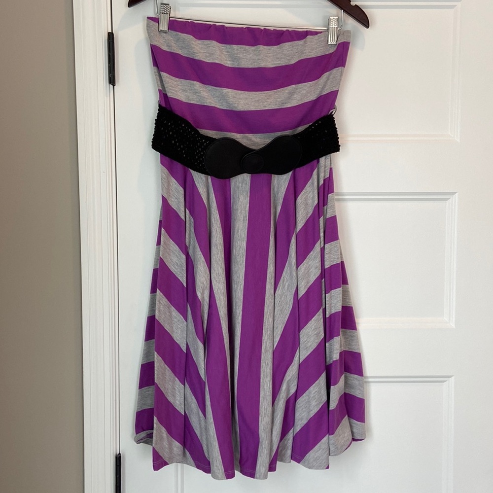 Maurice’s Medium Dress Purple and Gray